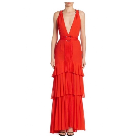 Roberto Cavalli Tiered Ruffle Gown - Picture 2 of 13